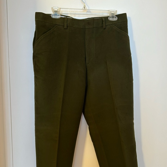 Kevin’s olive green felt pants - Picture 1 of 4